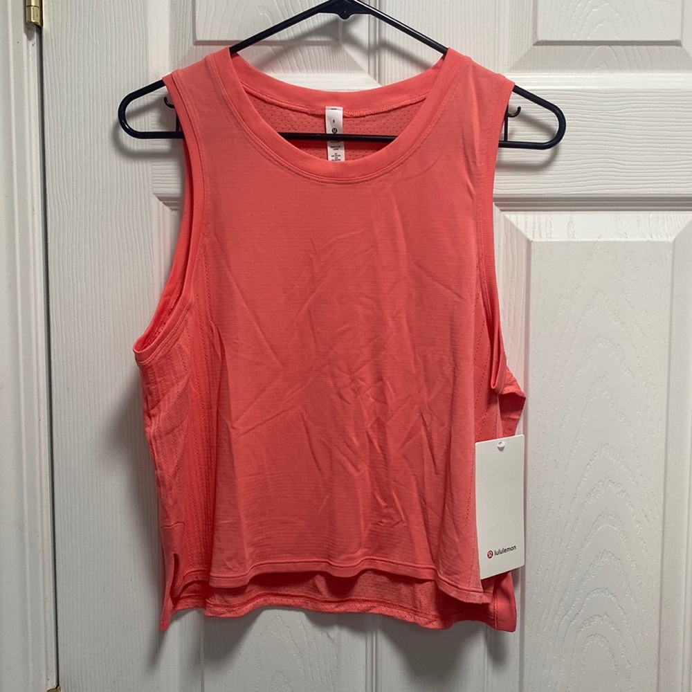 Lululemon bright pink tank top size 8 brand new with tags